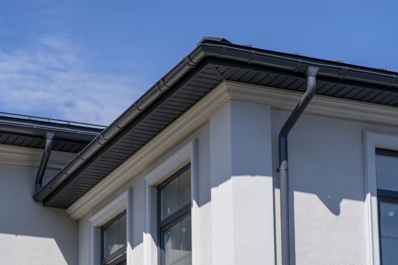 Gutter Installation on a Modern Home